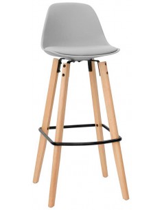 Taburete interno - Madera pintada y metal - Concha de... 2