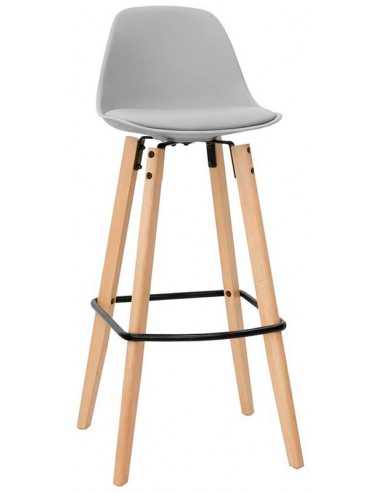 Taburete interno - Madera pintada y metal -...