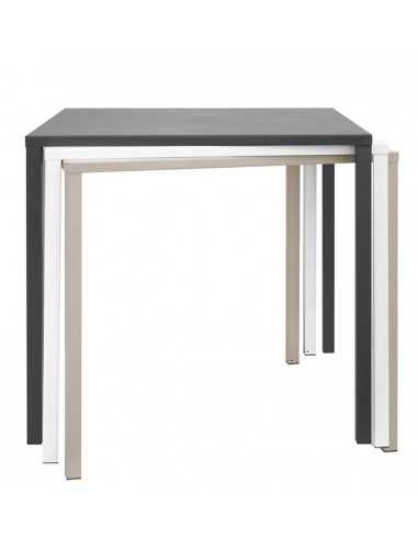 Outdoor table - Painted metal frame - Height 74 cm