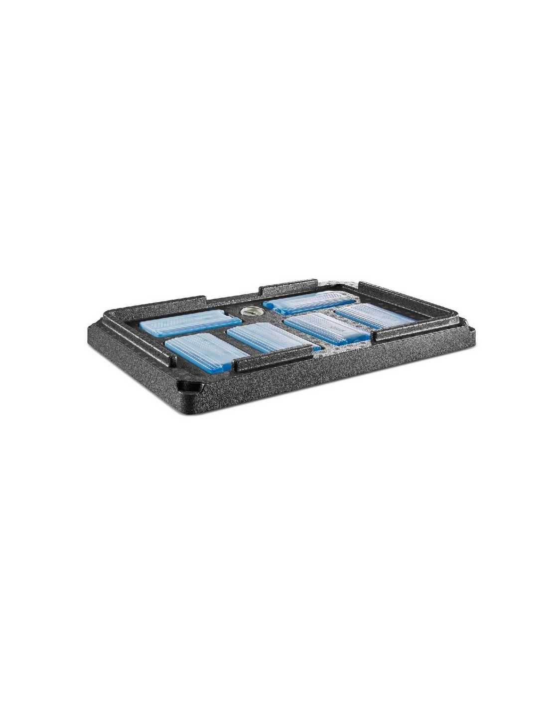 Bandeja para polos con termómetro - Capacidad 6 polos - Dimensiones interior cm 53.5 x 34 x 5 h