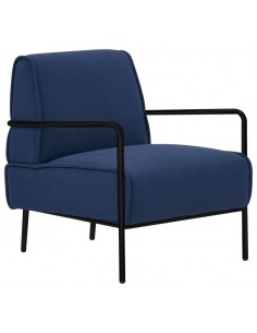 Sillón - Marco metálico pintado - Cubierta de la tela -...