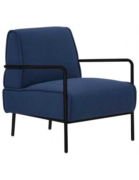 Poltrona per interno - Struttura in metallo verniciato - Rivestimento in tessuto - Dimensioni cm 59 x 53 x76 h