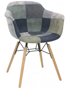 Chair for interior - Structure in wood and painted metal... 2