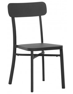 Outdoor chair - Painted aluminium frame - Dimensions cm...