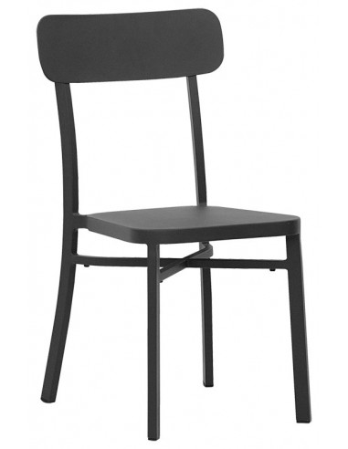 Sedia per esterno - Struttura in alluminio verniciato - Dimensioni cm 39 x 41 x 86 h