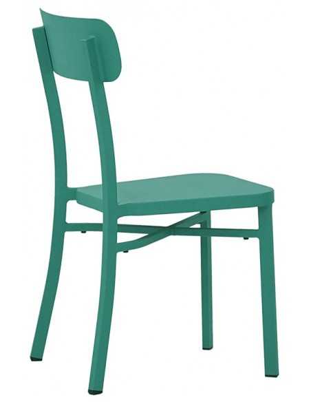 Outdoor chair - Painted aluminium frame - Dimensions cm 39 x 41 x 86 h