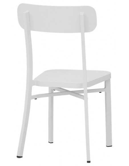 Silla exterior - Marco de aluminio pintado - Dimensiones cm 39 x 41 x 86 h