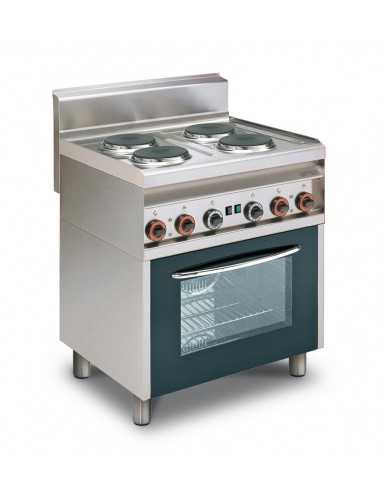 Cucina elettrica - Forno elettrico - N° 4 piastre - cm 80 x 65 x 87 h