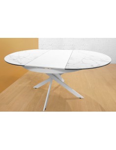 Indoor table - Painted metal - Extensible glass ceramic... 2