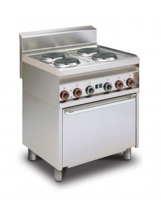 Electric kitchen - N° 4 hotplates - Static electric oven with grill - cm 80 x 65 x 87 h
