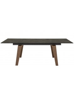 Tavolo da interno - Metallo verniciato - Gambe in legno -...