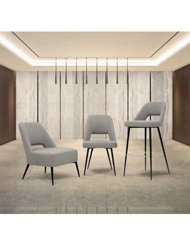 Chair for interior - Painted metal frame -...