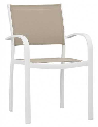 Outdoor chair - Painted aluminium frame -...