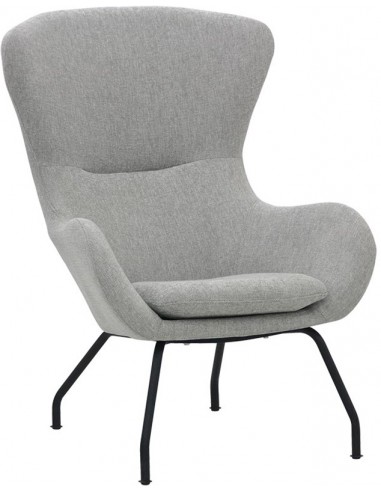 Indoor armchair - Structure in painted metal - Upholstery in fabric - Dimensions cm 60 x 47 x 104 h