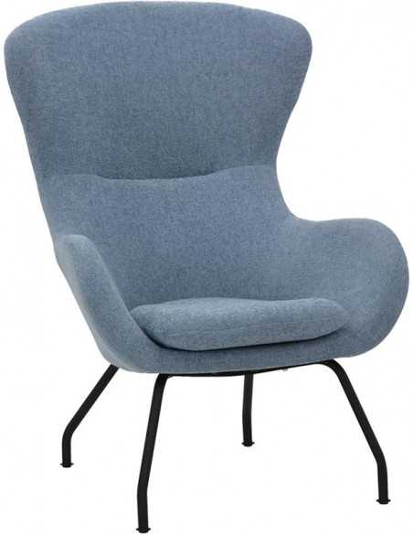 Poltrona da interno - Struttura in metallo verniciato - Rivestimento in tessuto - Dimensioni cm 60 x 47 x 104 h