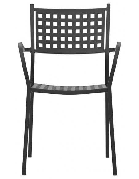 Sedia per esterno - Struttura in metallo verniciato - Dimensioni cm 39 x 39 x 83 h