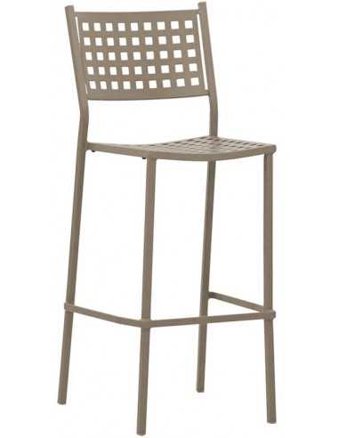 Outdoor stool - Painted metal structure - Dimensions cm 39 x 39 x 110 h