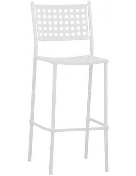 Outdoor stool - Painted metal structure - Dimensions cm 39 x 39 x 110 h