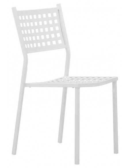 Outdoor chair - Painted metal frame - Dimensions cm 39 x 39 x 83 h