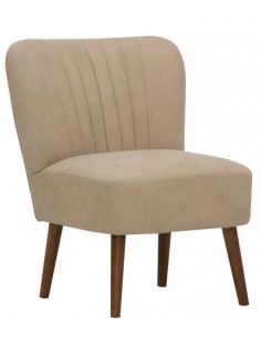 Armchair - Wooden frame - Fabric upholstery - Dimensions...