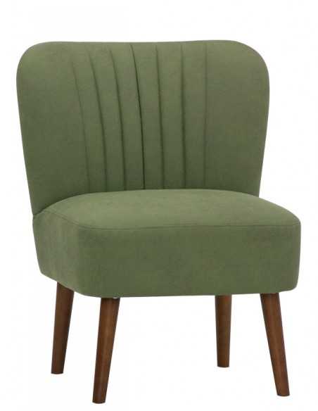 Armchair - Wooden frame - Fabric upholstery - Dimensions cm 54 x 45 x79 h