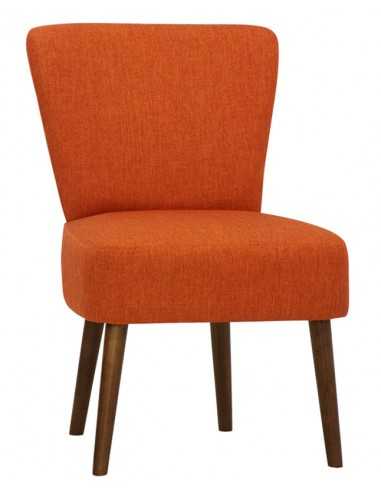 Armchair - Wooden frame - Fabric upholstery - Dimensions cm 53 x 46 x 86 h