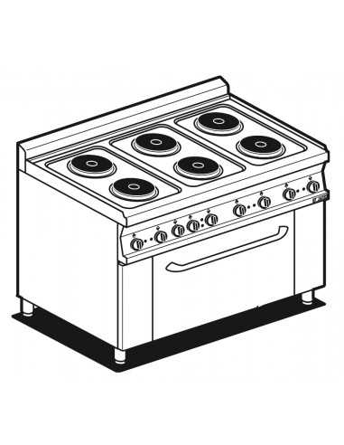 Cocina eléctrica profesional - N. 6 placas...
