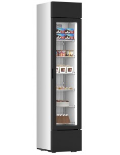 Freezer display case for ice cream and frozen products - Temperature -18°C-24°C - Cm 43.5 x 50.9 x 200.5 h