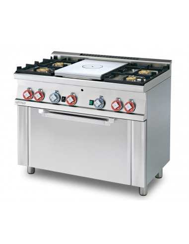 Professional Gas Stove - Plate - N. 4 Burners -...