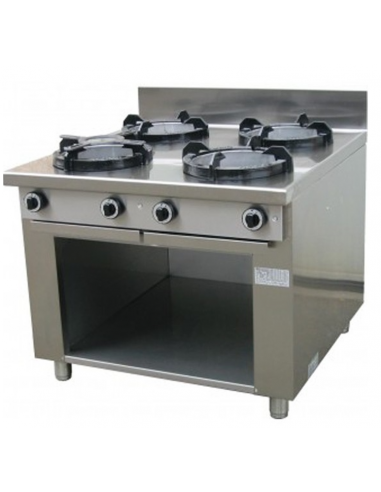 Chinese gas cooker - N. 4 fires - cm 100 x 100 x 85 h