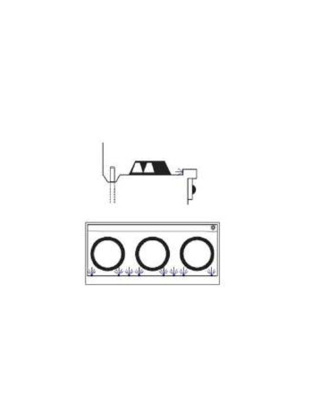 Rear channel with drain, with surface washing system (with water jets)