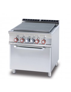 Professional Electric Range - Full-Size Cooktop - Electric Convection Oven - cm 80 x 90 x 90 h