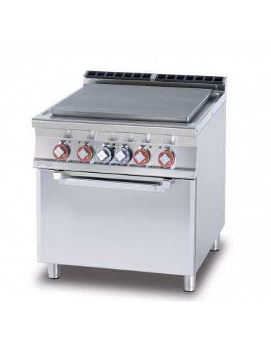 Professional Electric Range - Full-Size Cooktop...