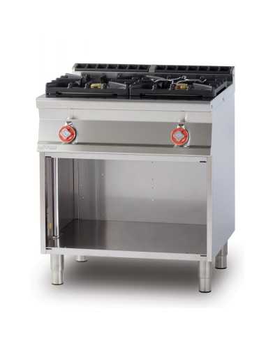 Cucina gas - N. 2 fuochi - cm 80 x 70,5 x 90 h