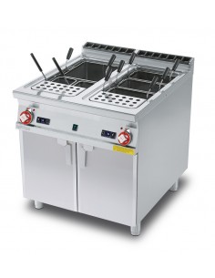Professional Gas Pasta Cooker - Capacity 40 + 40 liters -...