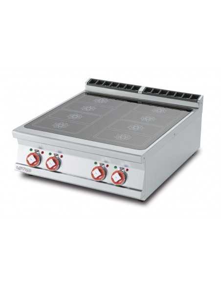 Professional Electric Induction Cooktop - cm 80 x 90 x 28h