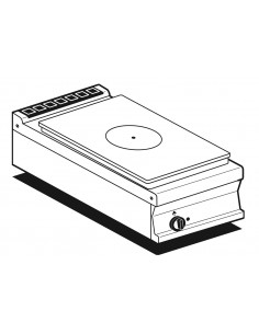 Professional Gas Stove - Plate - cm 40 x 90 x 28 h