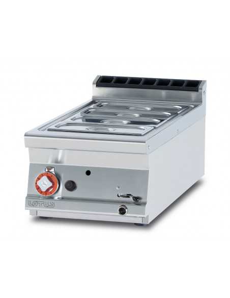 Professional gas-fired water bath - Tank GN 1/1 - GN 1/3 h.15 - cm 40 x 90 x 28 h
