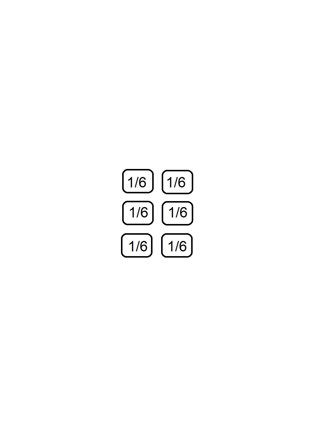 Combinazione : Cestelli n. 6 x 1/6  - cm 14 x 10 x 20 h