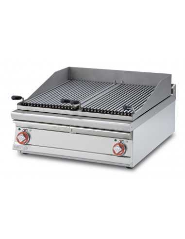 Griglia elettrica - Griglia inox - cm 80 x 90 x 28h