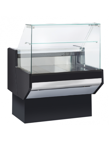 Food counter - Ventilated - Straight glass - cm...
