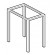 Base stand - Dimensions cm 30 x 40 x 55 h