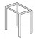 Basic stand - Dimensions cm 30 x 40 x 55 h