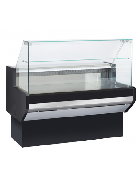 Food counter - Ventilated - Straight glass - cm 150 x 91 x 105h