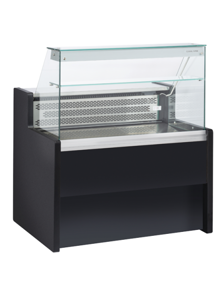 Food counter - Static - Straight glass - cm 100 x 79 x 122 h