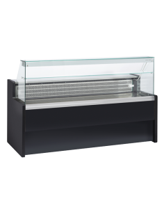 Food counter - Static - Straight glass - cm 200 x 79 x 122 h