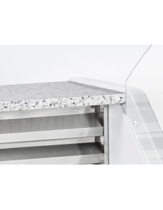Food counter - Curved glass - Static - cm 200 x 120 x 118 h 2