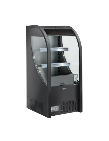 Refrigerated wall - Painted steel - Black - Ventilate - Temperature +2/+10° C - cm 64 x 74.1 x 145.7 h