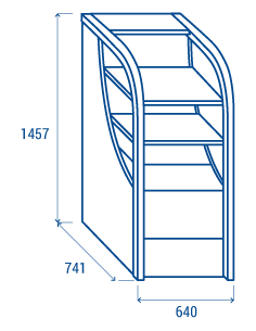 Muro refrigerado - Acero pintado - Negro - Ventilado -... 2