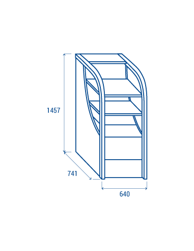 Refrigerated wall - Painted steel - Black -...